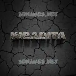 nibadita in Cracked Stone style - 3D name wallpaper