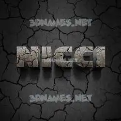 nicci in Cracked Stone style - 3D name wallpaper