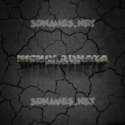 nicholadhaya in Cracked Stone style - 3D name wallpaper
