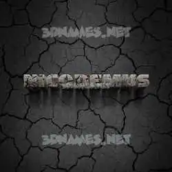nicodemus in Cracked Stone style - 3D name wallpaper