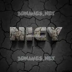 nicy in Cracked Stone style - 3D name wallpaper