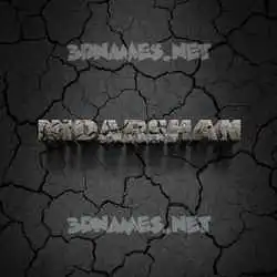 nidarshan in Cracked Stone style - 3D name wallpaper