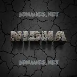 nidha in Cracked Stone style - 3D name wallpaper