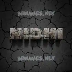 nidhi in Cracked Stone style - 3D name wallpaper