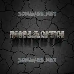 nihanth in Cracked Stone style - 3D name wallpaper