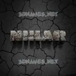 nihar in Cracked Stone style - 3D name wallpaper