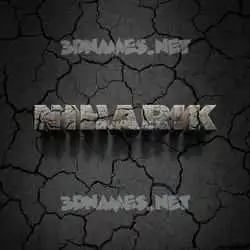 niharik in Cracked Stone style - 3D name wallpaper