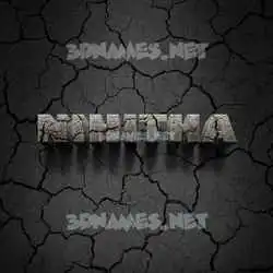 nihitha in Cracked Stone style - 3D name wallpaper