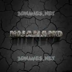 nijanand in Cracked Stone style - 3D name wallpaper