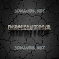 nikhitha in Cracked Stone style - 3D name wallpaper