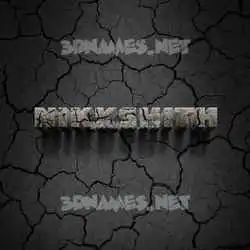 nikkshith in Cracked Stone style - 3D name wallpaper