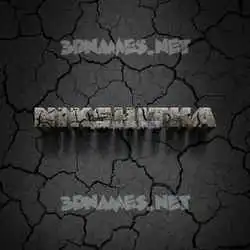 nikshitha in Cracked Stone style - 3D name wallpaper