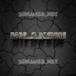 nilakshi in Cracked Stone style - 3D name wallpaper