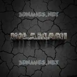 nilamani in Cracked Stone style - 3D name wallpaper