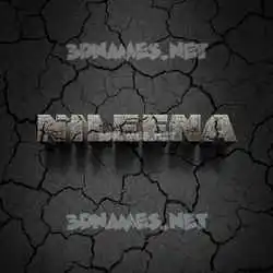 nileena in Cracked Stone style - 3D name wallpaper