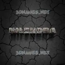 nilendra in Cracked Stone style - 3D name wallpaper