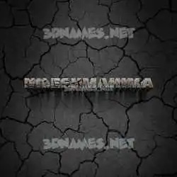 nileshmahima in Cracked Stone style - 3D name wallpaper