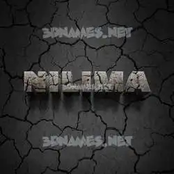 nilima in Cracked Stone style - 3D name wallpaper