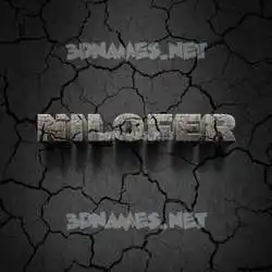 nilofer in Cracked Stone style - 3D name wallpaper