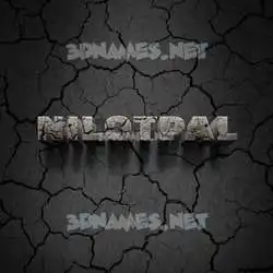 nilotpal in Cracked Stone style - 3D name wallpaper