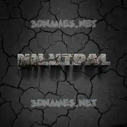 nilutpal in Cracked Stone style - 3D name wallpaper