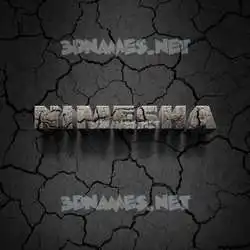 nimesha in Cracked Stone style - 3D name wallpaper