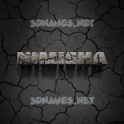 nimisha in Cracked Stone style - 3D name wallpaper