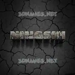 ningsih in Cracked Stone style - 3D name wallpaper