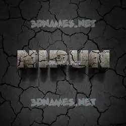 nipun in Cracked Stone style - 3D name wallpaper