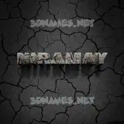 niramay in Cracked Stone style - 3D name wallpaper