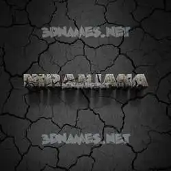 niranjana in Cracked Stone style - 3D name wallpaper