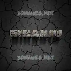 niranju in Cracked Stone style - 3D name wallpaper