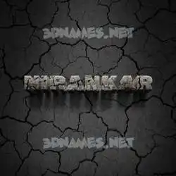 nirankar in Cracked Stone style - 3D name wallpaper