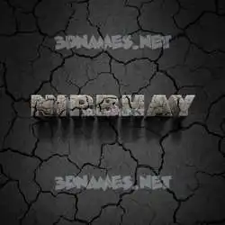 nirbhay in Cracked Stone style - 3D name wallpaper