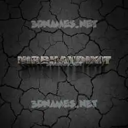 nirbhaydixit in Cracked Stone style - 3D name wallpaper
