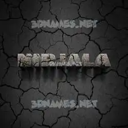 nirjala in Cracked Stone style - 3D name wallpaper