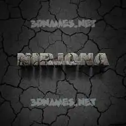 nirjona in Cracked Stone style - 3D name wallpaper