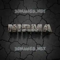 nirma in Cracked Stone style - 3D name wallpaper