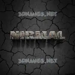nirmal in Cracked Stone style - 3D name wallpaper