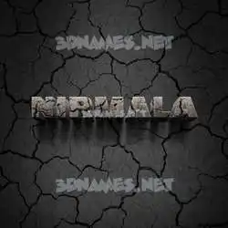 nirmala in Cracked Stone style - 3D name wallpaper