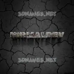 nirmaldev in Cracked Stone style - 3D name wallpaper