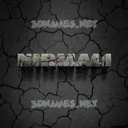 nirmali in Cracked Stone style - 3D name wallpaper