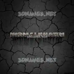 nirmalkhatri in Cracked Stone style - 3D name wallpaper