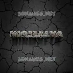 nirmalya in Cracked Stone style - 3D name wallpaper