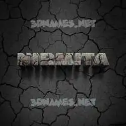 nirmita in Cracked Stone style - 3D name wallpaper