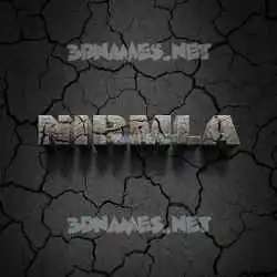 nirmla in Cracked Stone style - 3D name wallpaper