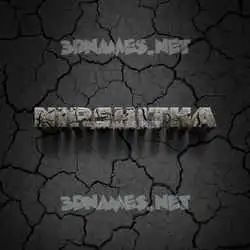 nirshitha in Cracked Stone style - 3D name wallpaper