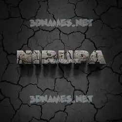 nirupa in Cracked Stone style - 3D name wallpaper