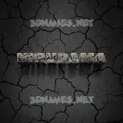 nirupama in Cracked Stone style - 3D name wallpaper
