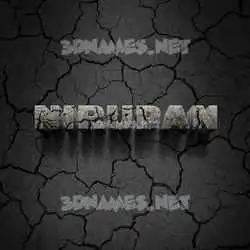 nirupan in Cracked Stone style - 3D name wallpaper